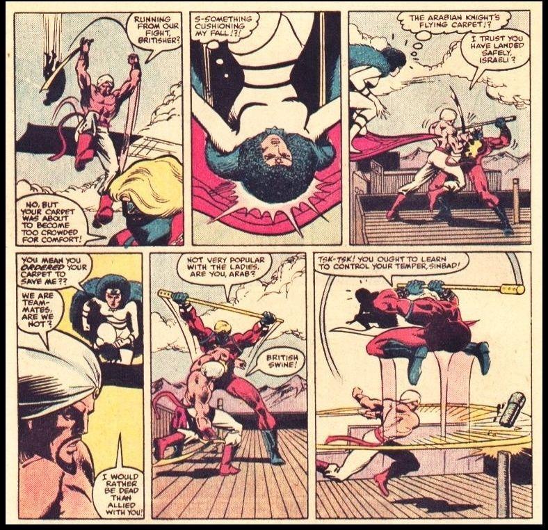 Marvel Super Hero Contest of Champions (1982) Sabra racist comics towards The Arabian Knight